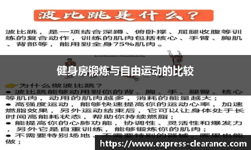 健身房锻炼与自由运动的比较